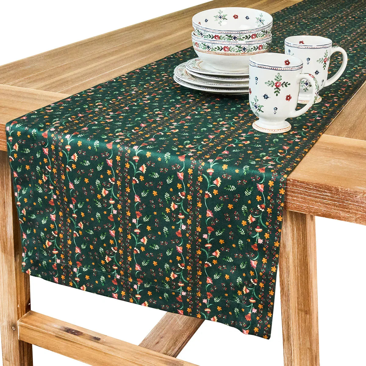 Juliska Klara 18" x 90" Table Runner - Evergreen