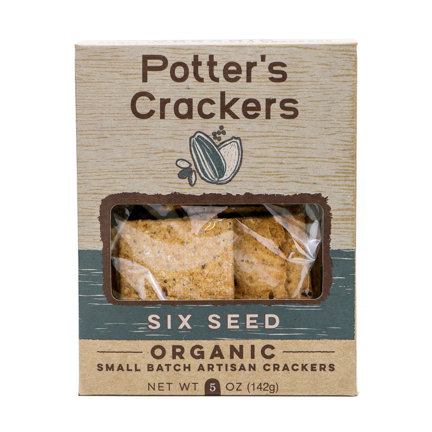 Potter's Crackers Organic Six Seed Crackers - 5 oz - Marcel’s Culinary Experience