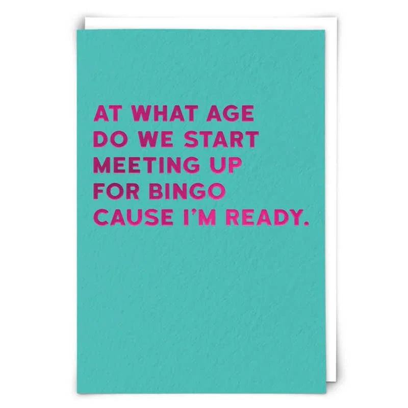 Redback Bingo Greetings Card - Marcel’s Culinary Experience