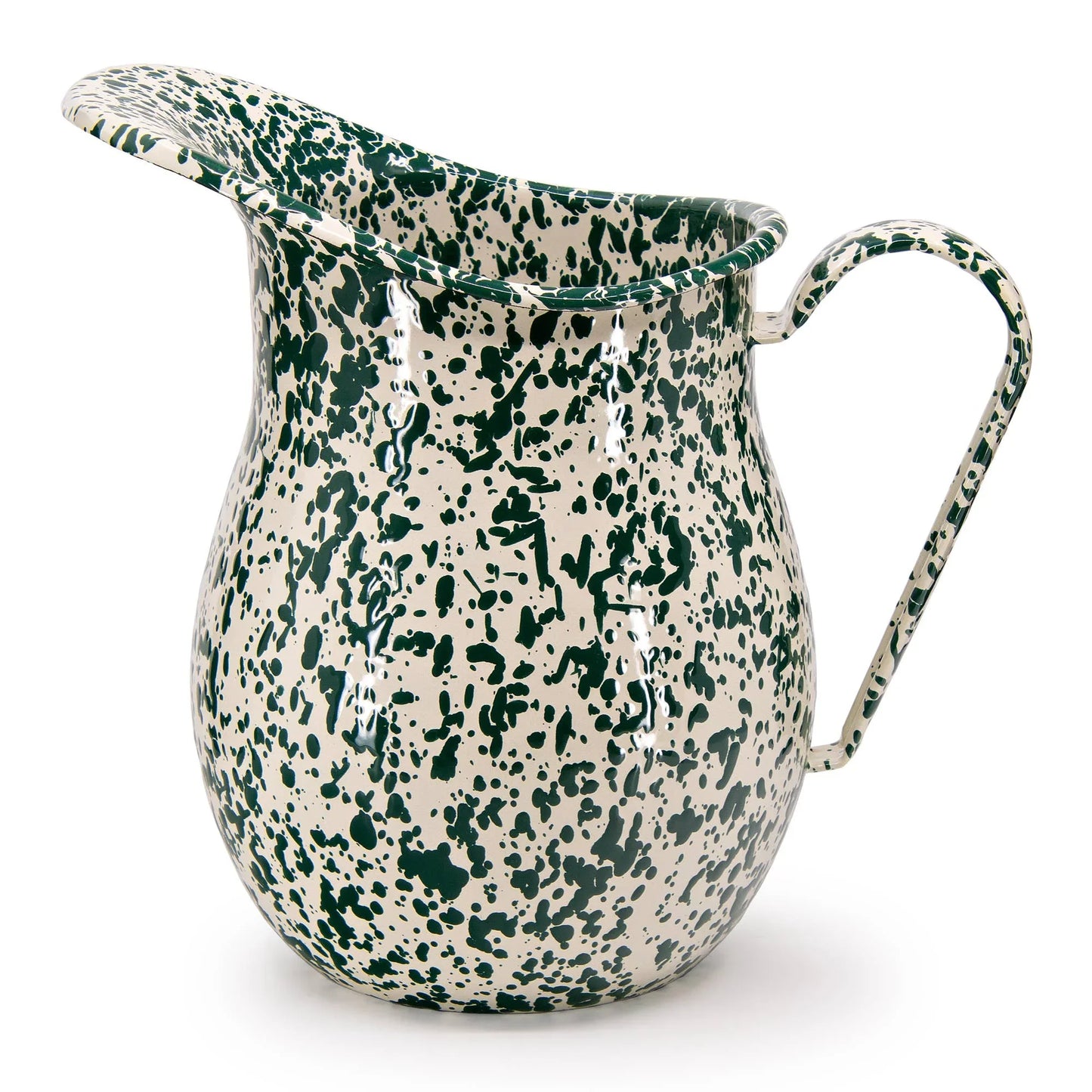 Splatter Enamelware Large 3-Quart Pitcher by Crow Canyon Home