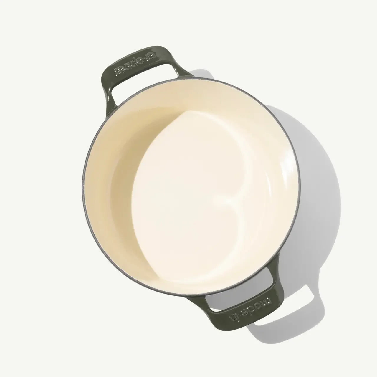 Made In Willow Green Round Enameled Cast Iron Dutch Oven - 5.5 Qt - Marcel’s Culinary Experience