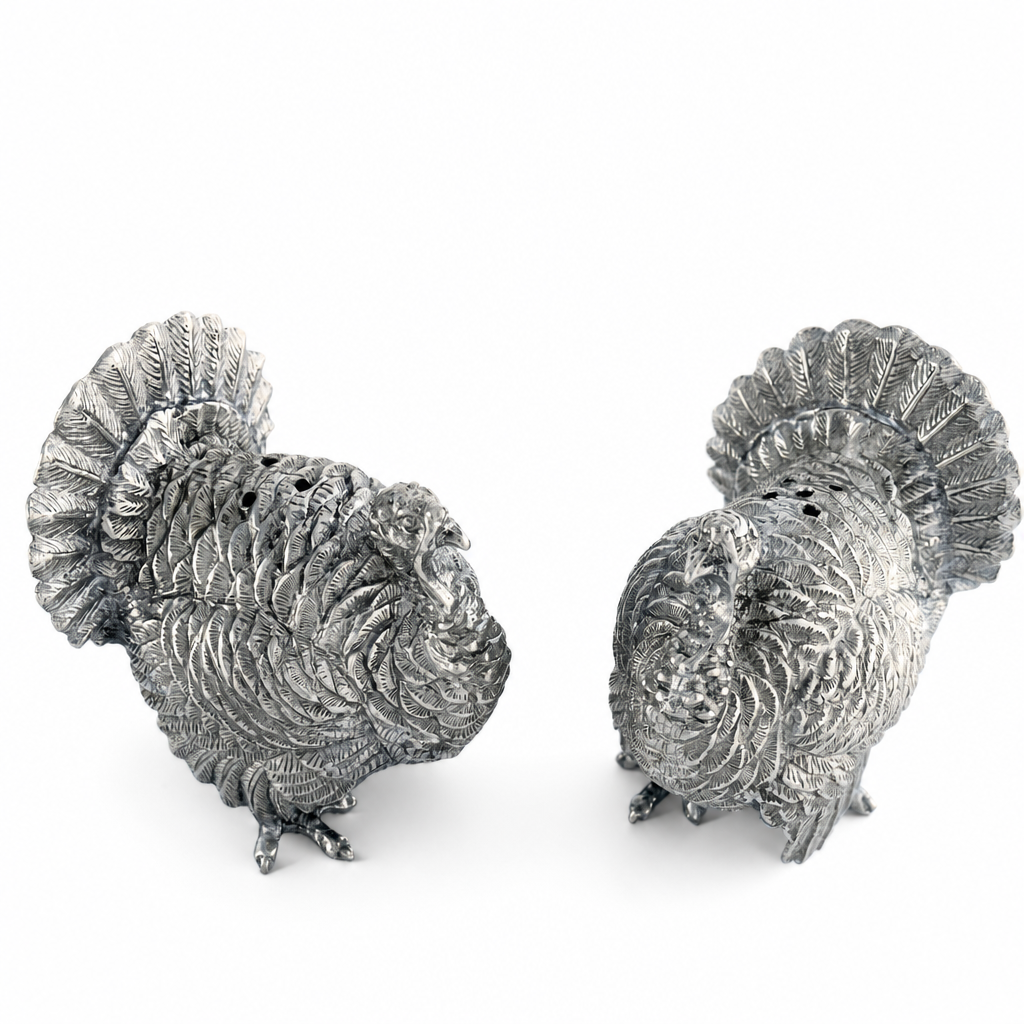 Pewter Turkey Salt & Pepper Shakers