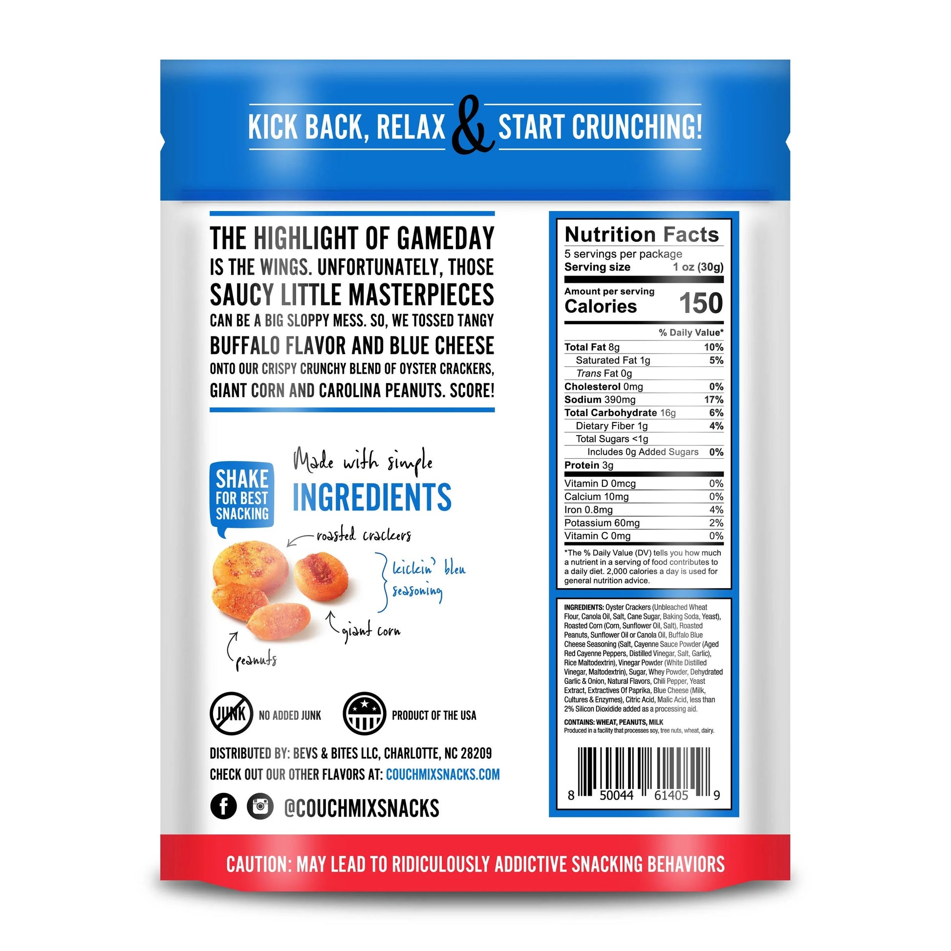 Couch Mix® - Buffalo Bleu, 5.5-oz - Marcel’s Culinary Experience