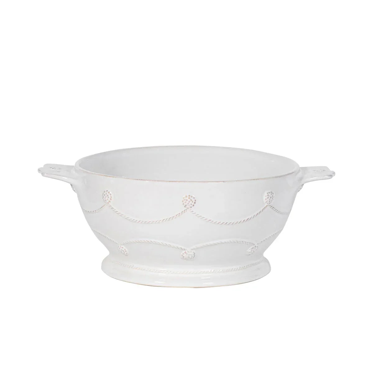 Juliska Berry & Thread Casserole with Lid - Whitewash