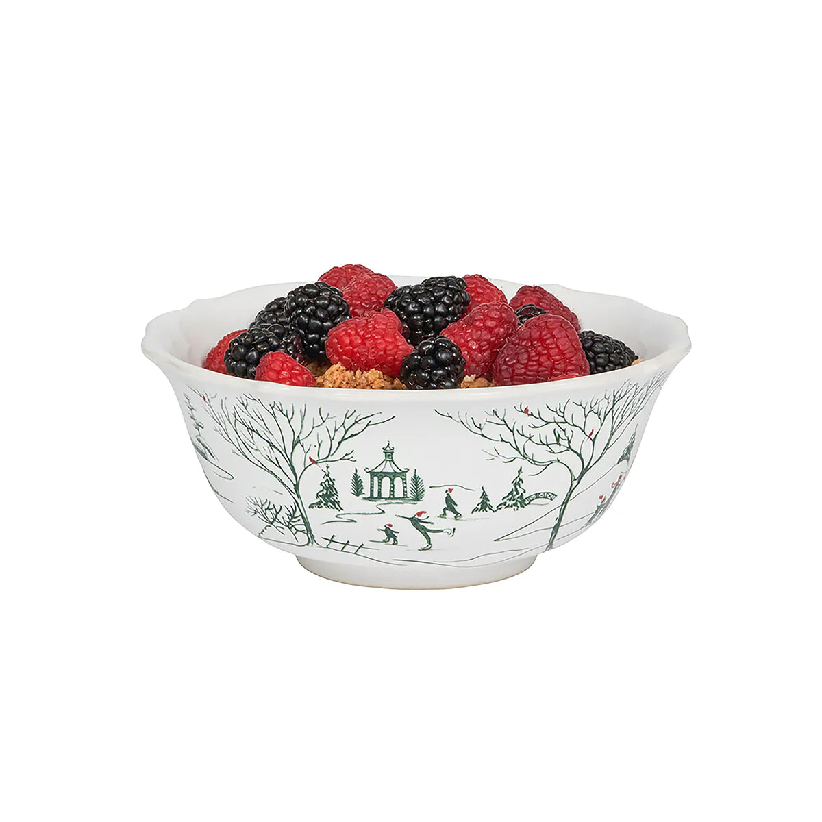 Juliska Country Estate Winter Frolic Cereal/Ice Cream Bowl - Evergreen