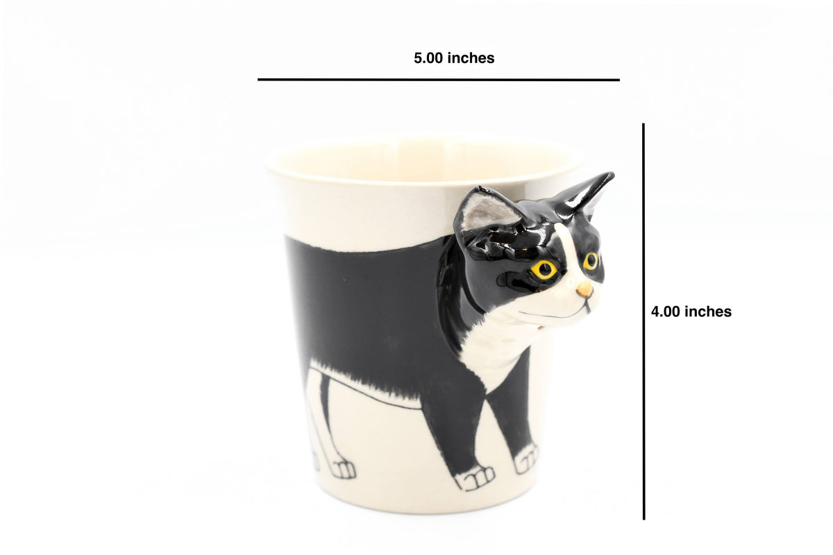 Tuxedo Cat Mug, 10 oz
