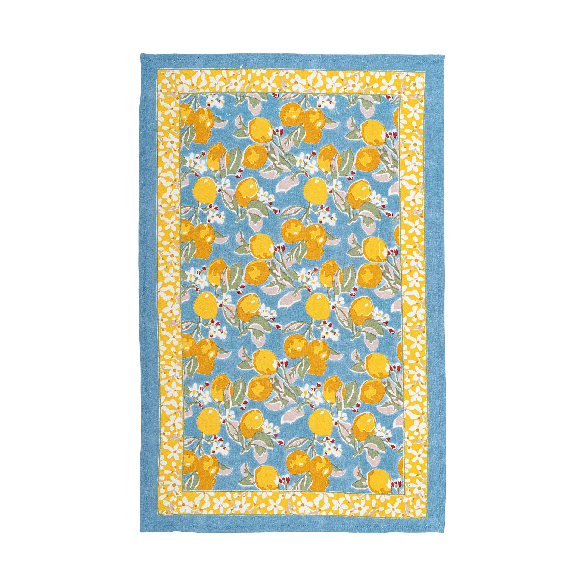 Citron Blue & Yellow Tea Towels 20x30 - Marcel’s Culinary Experience