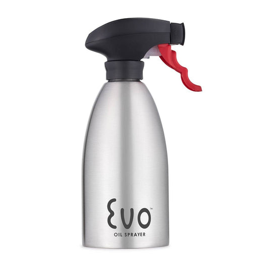 Evo Stainless Steel Oil Sprayer – Refillable 16oz Bottle