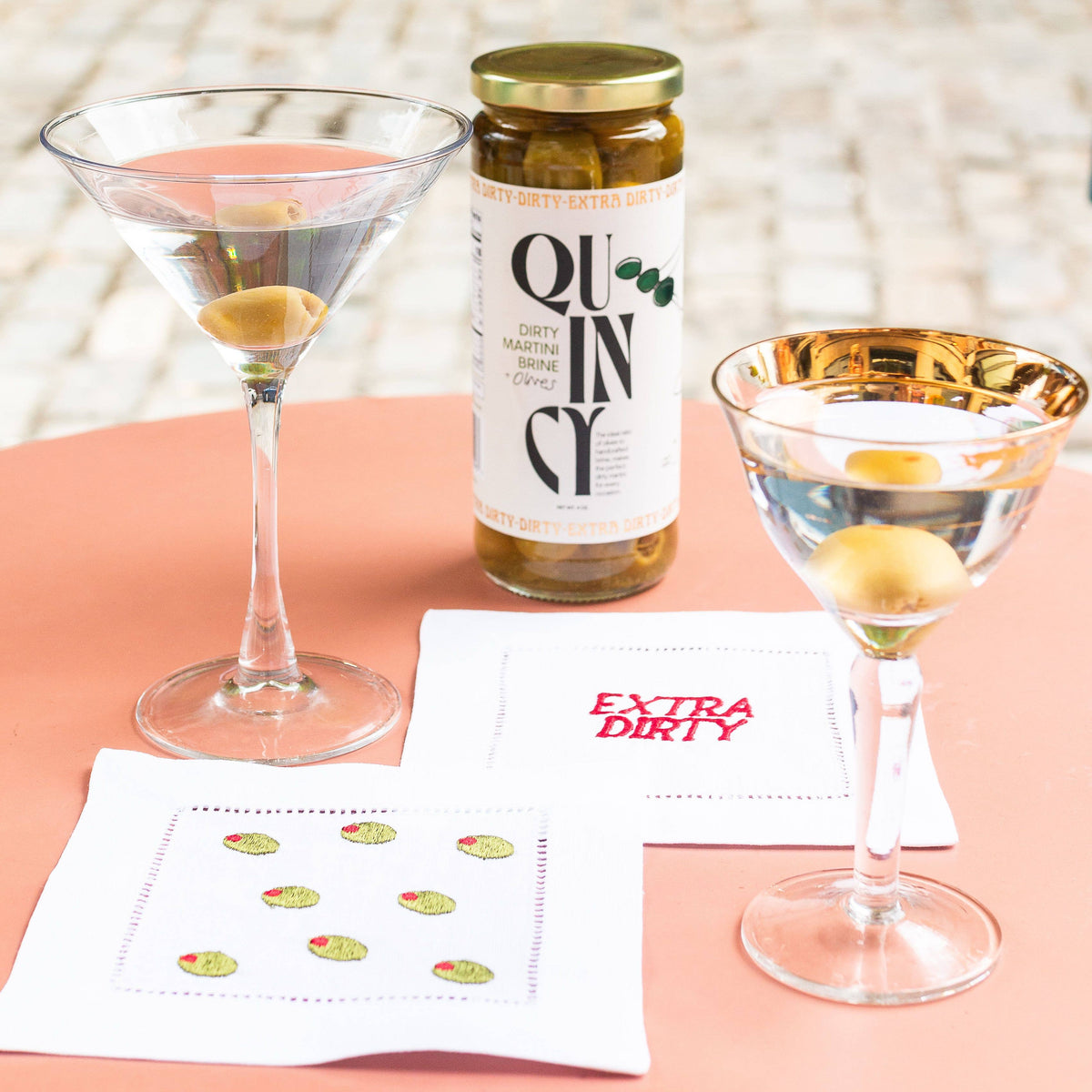 Quincy Olives & Martini Brine, 16 oz