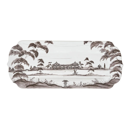 Juliska Country Estate 15" Hostess Tray-Flint Grey