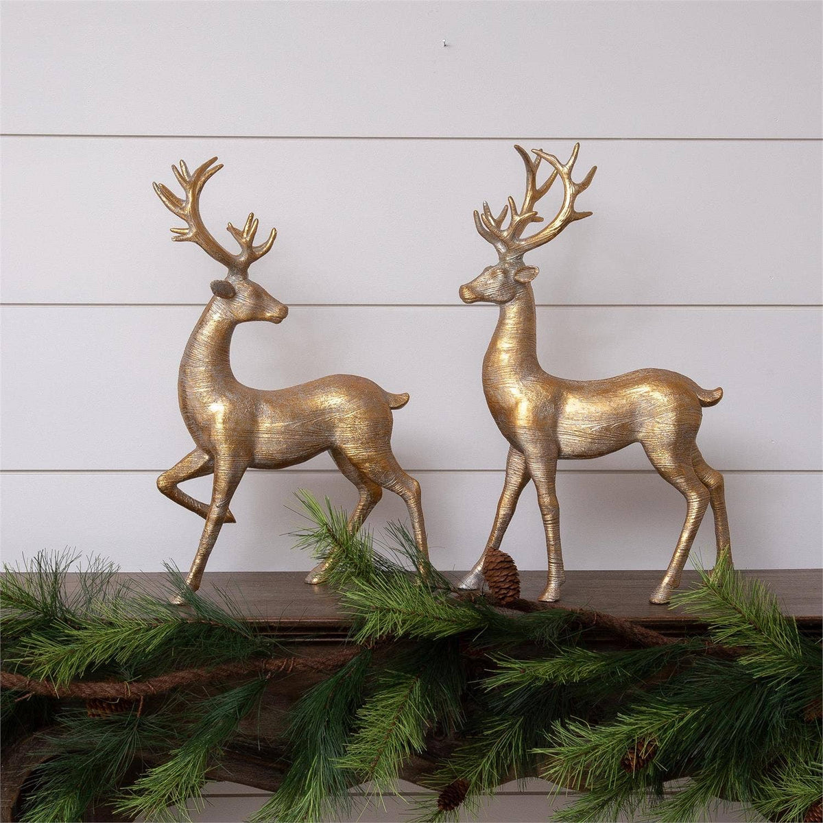 Gold Shimmer Deer Figurine