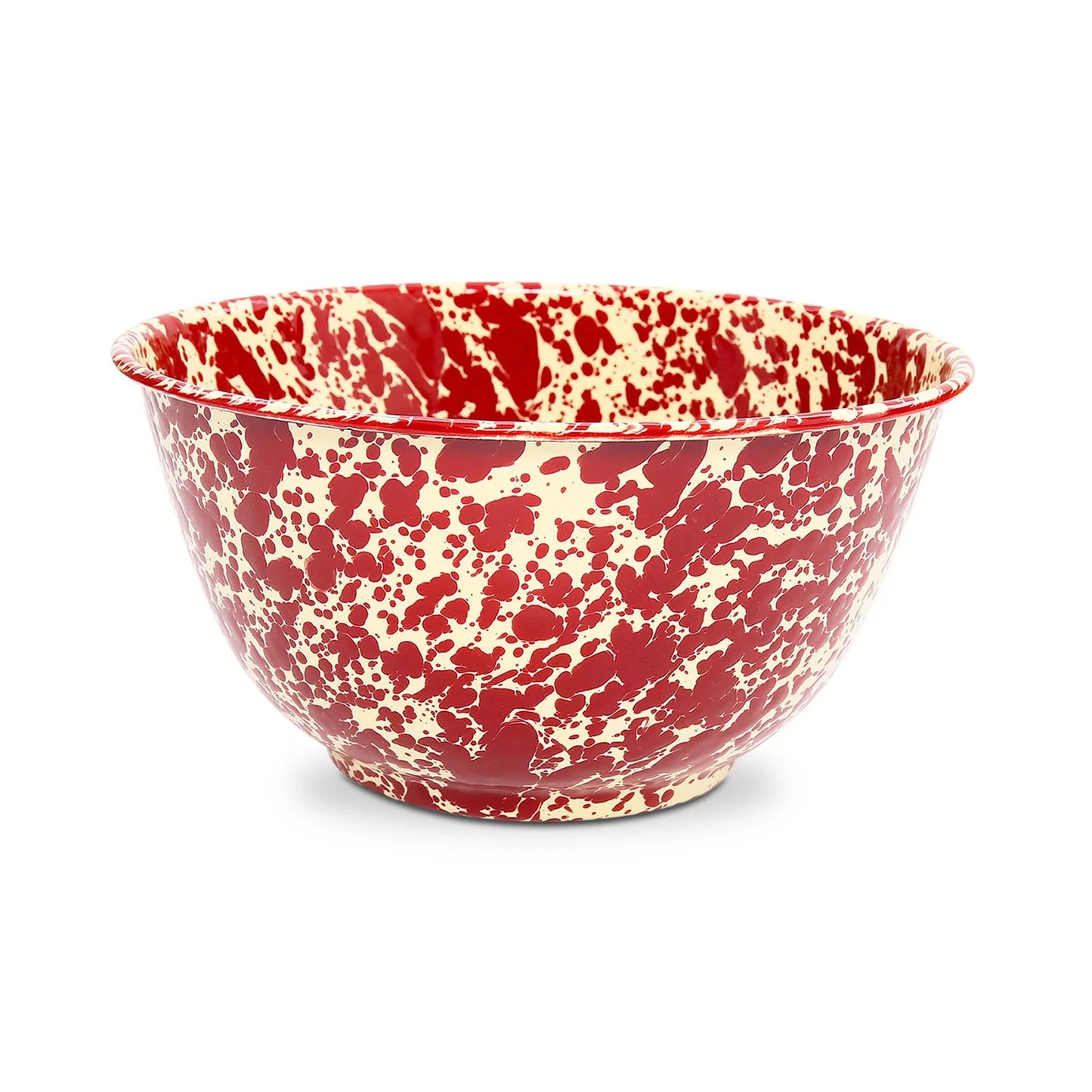 Crow Canyon Splatter Enamelware Large Salad Bowl