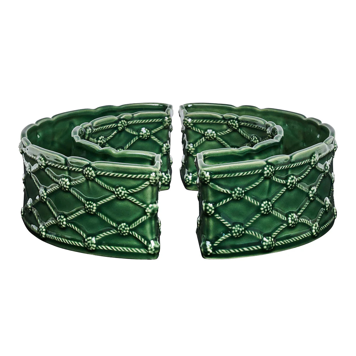 Juliska Berry & Thread Petite Parterre Garden Half Circle Vase, Set of 2