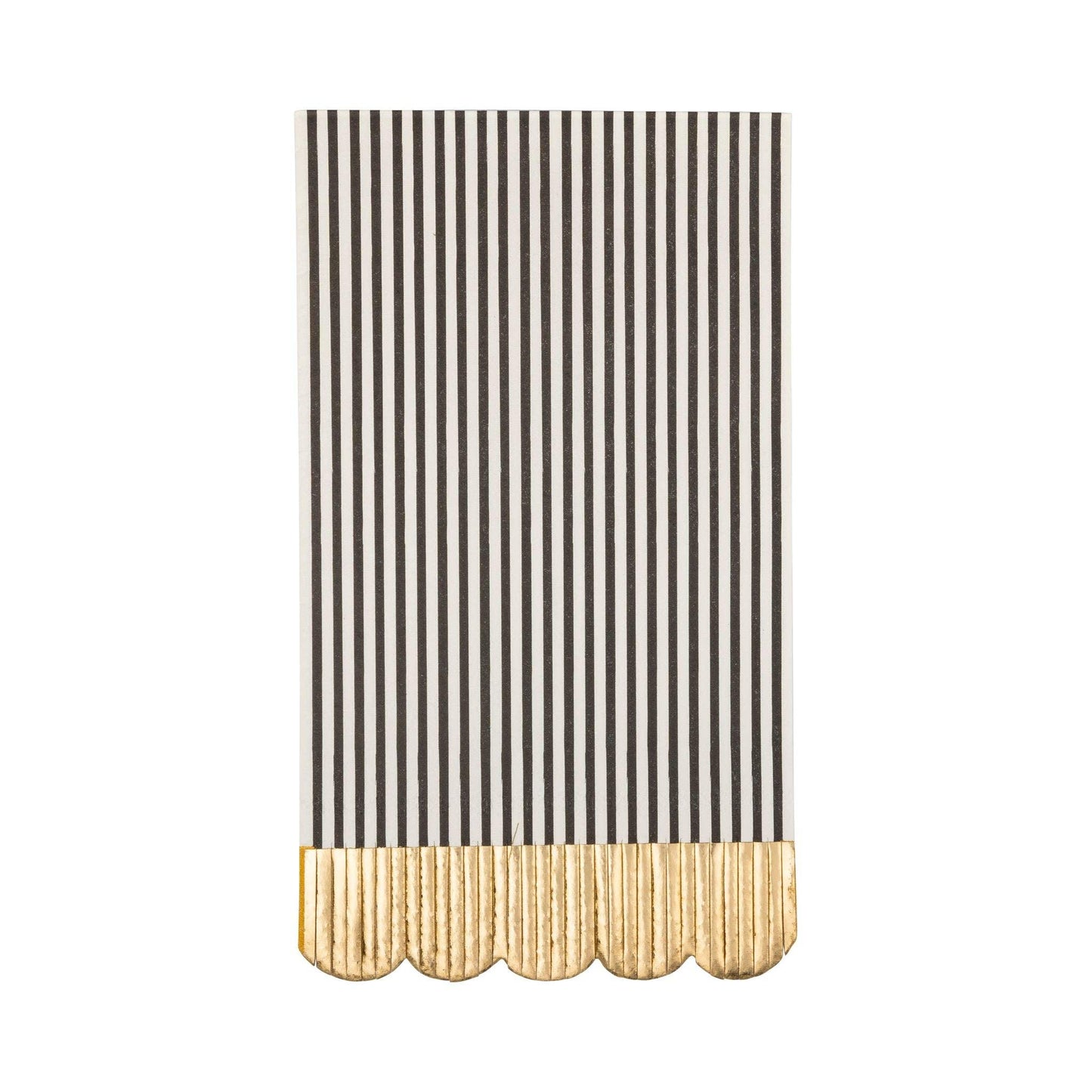Black & Cream Striped Dinner Napkin - Marcel’s Culinary Experience