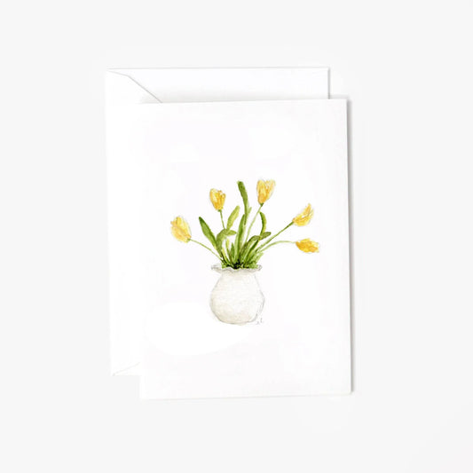 Yellow tulips mini notecard - Marcel’s Culinary Experience