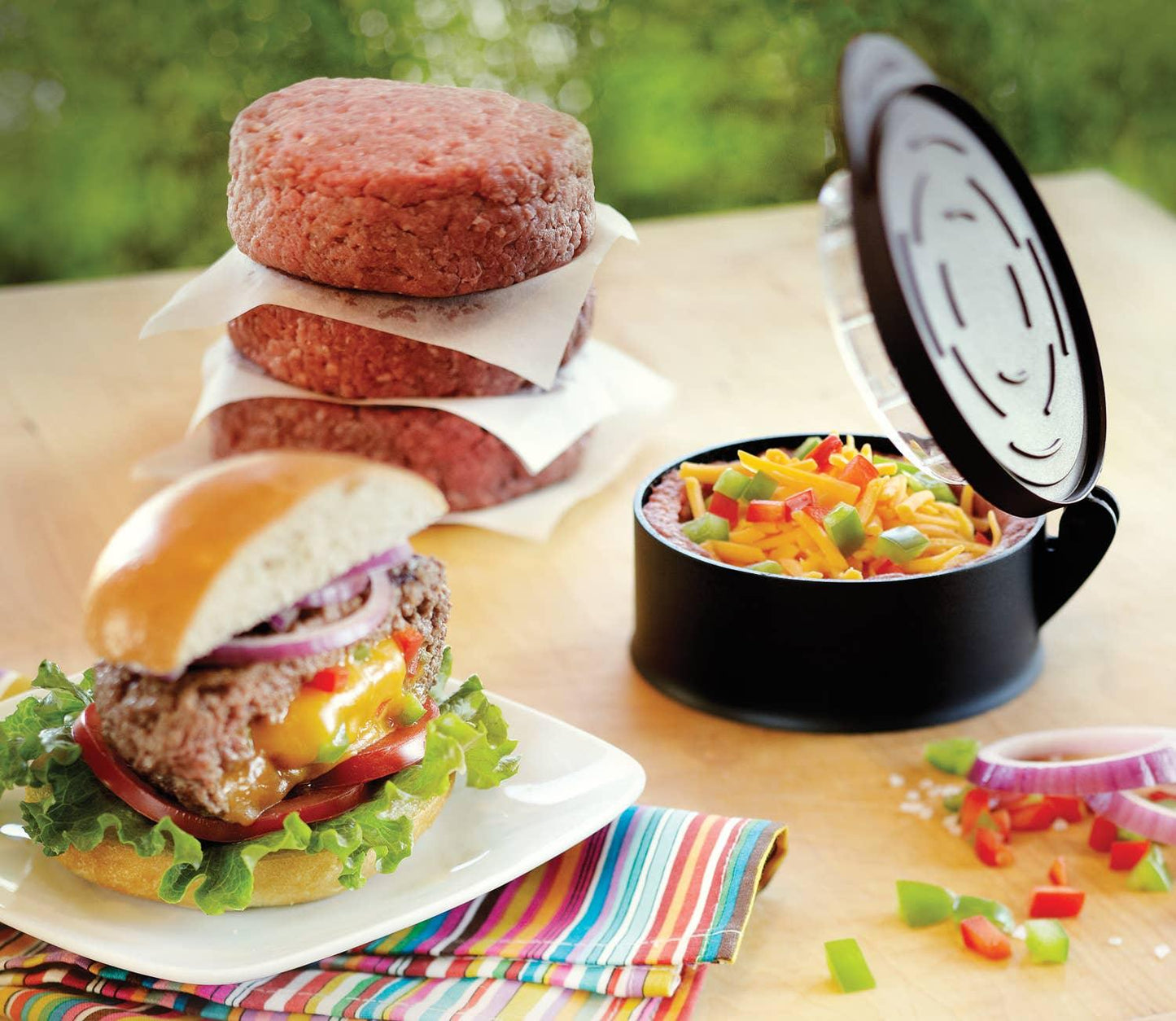 Burger Stuffer, Black, 4.5" x 2" - Marcel’s Culinary Experience