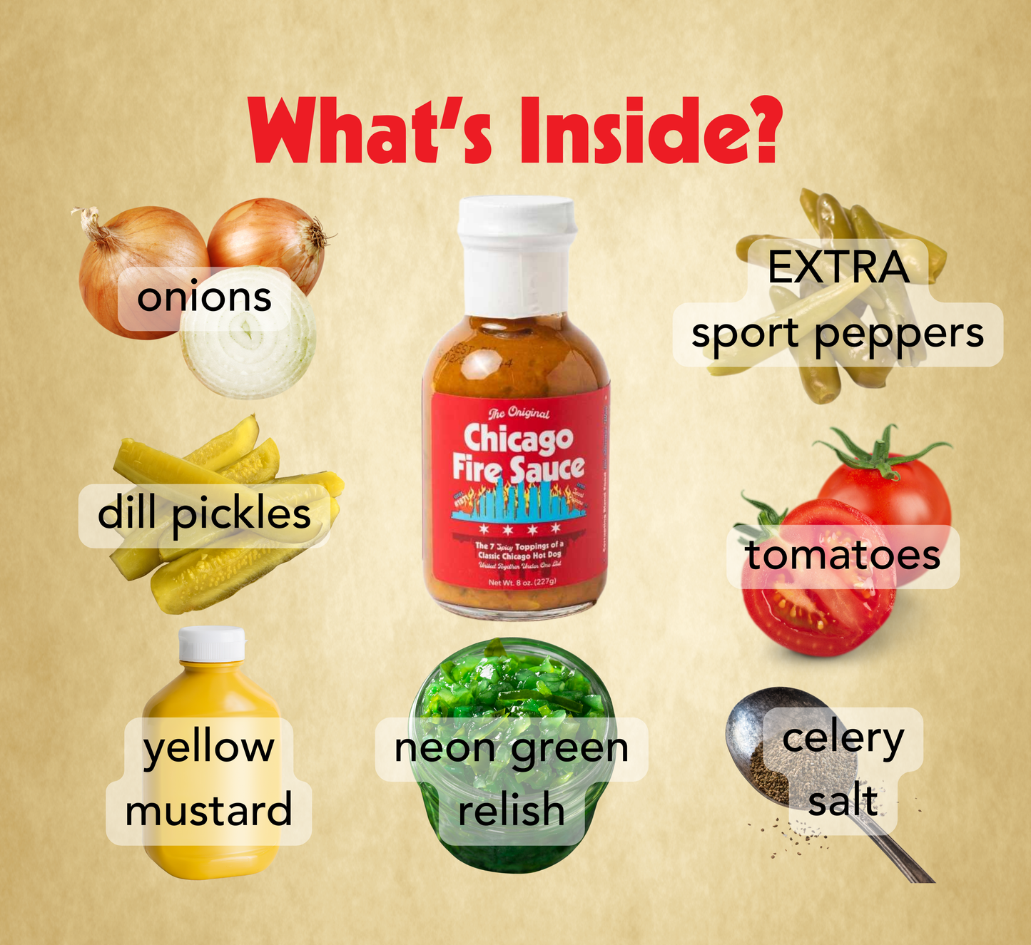 Chicago Fire Sauce – Gourmet Hot Dog & Grill Hot Sauce