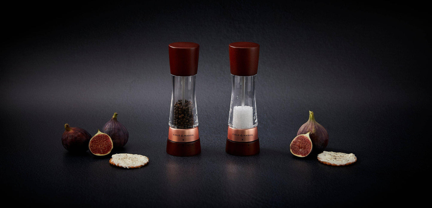 Cole & Mason Derwent Chestnut Rose Gold Salt & Pepper Set