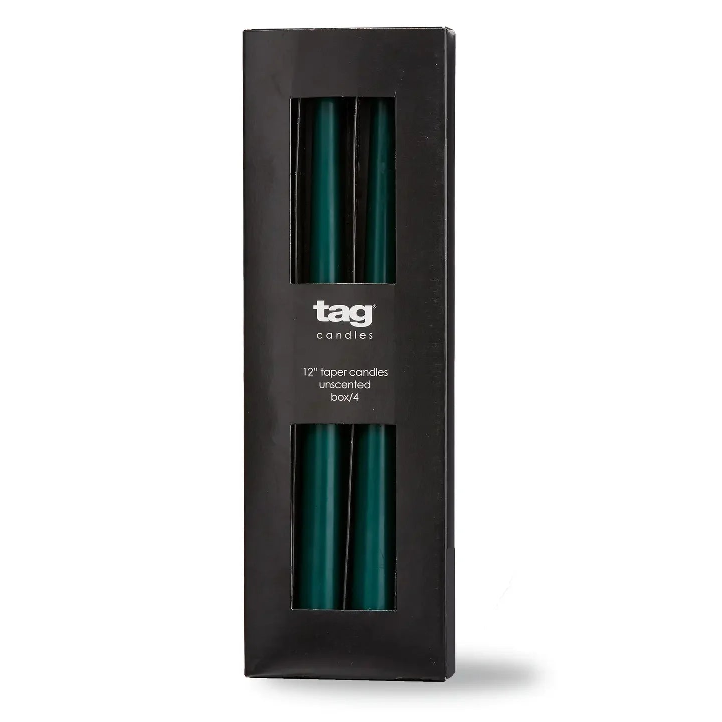Color Studio 12" Taper Candle Set of 4 - Dark Green - Marcel’s Culinary Experience