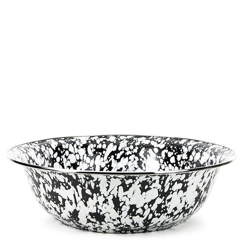 Golden Rabbit Enamelware Swirl Serving Bowl