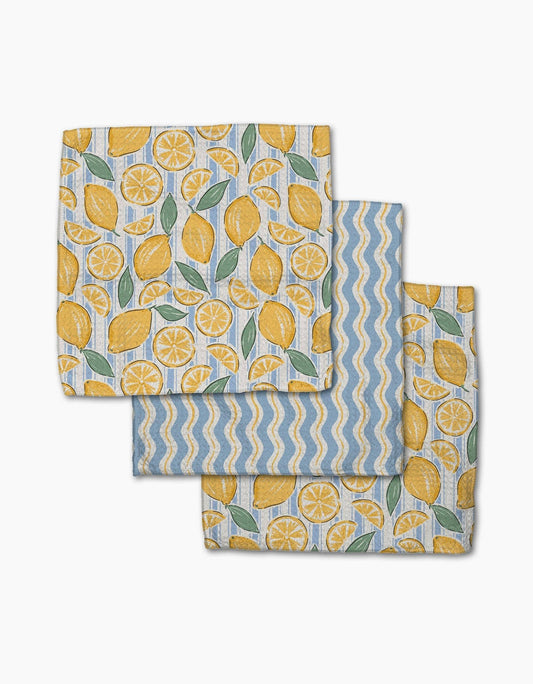 Geometry Lemon Waves Dishcloth Set - Marcel’s Culinary Experience