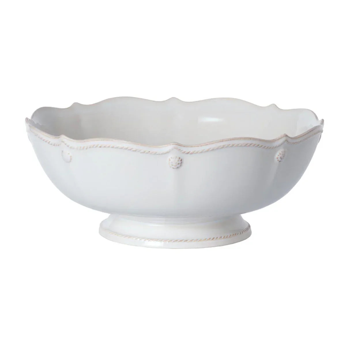 Juliska Berry & Thread 11" Footed Fruit Bowl - Whitewash