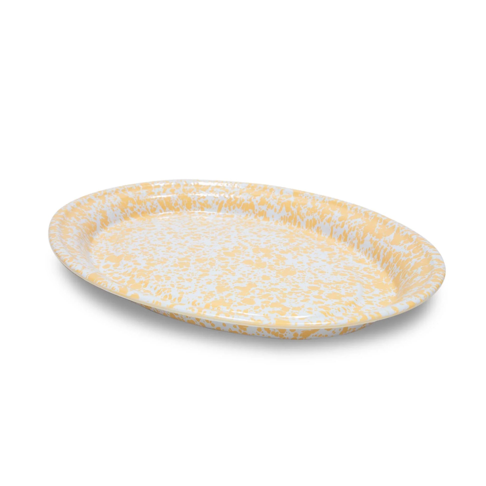 Crow Canyon Splatter Enamelware Oval Platter - Marcel’s Culinary Experience