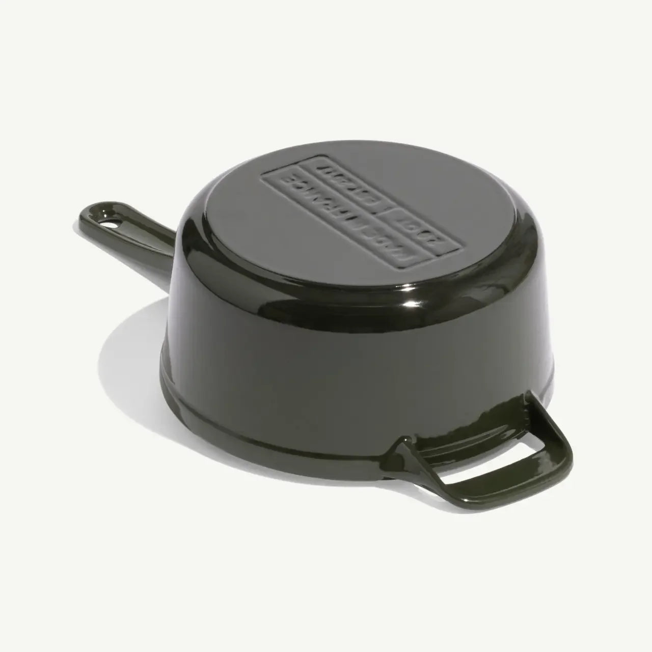 Made In Willow Green Enameled Cast Iron Saucepan - 2 Qt - Marcel’s Culinary Experience