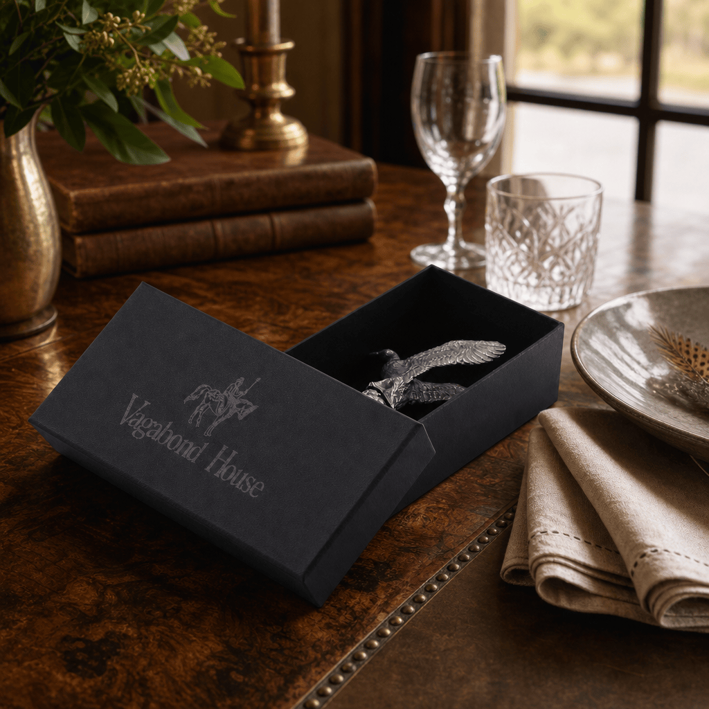 Pewter Flying Duck Bottle Stopper | 5.5 Inch