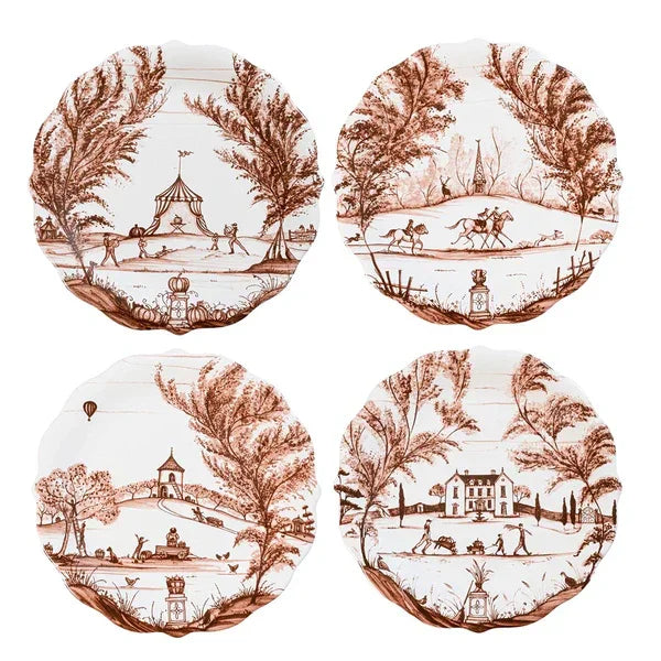 Juliska Country Estate Harvest Party Plate Assorted Set/4 - Sepia - Marcel’s Culinary Experience