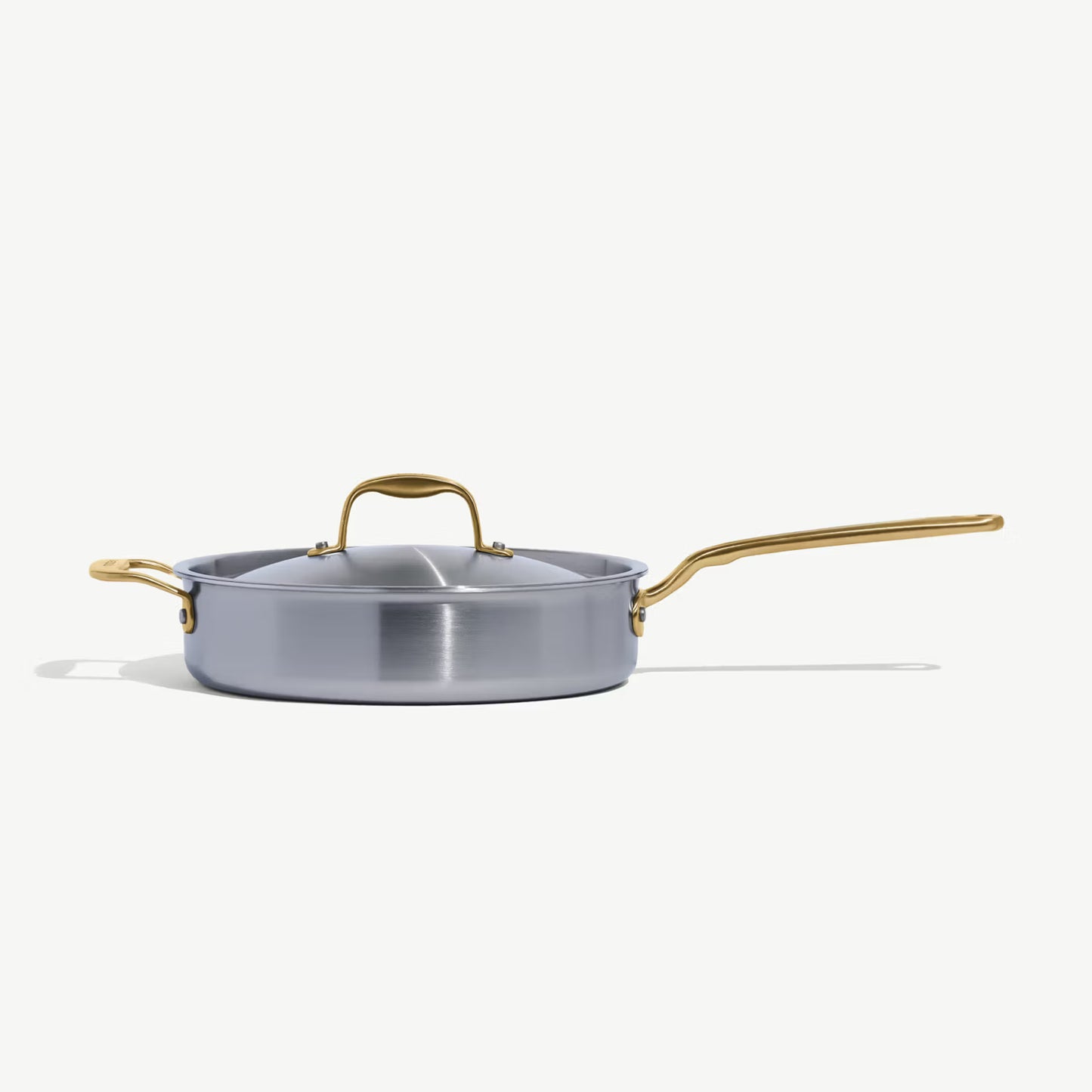 Made In Stainless Clad Sauté Pan with Brass Handle