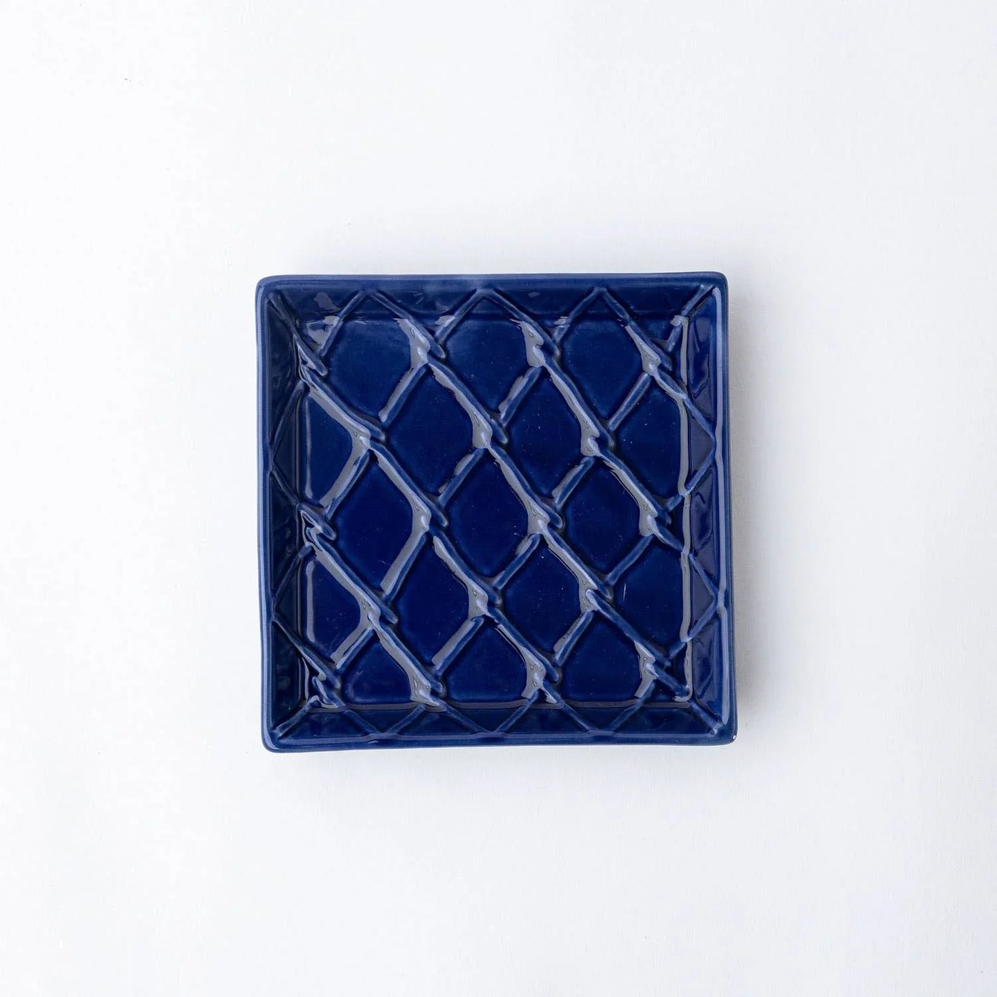 Navy Textured Beverage Napkin Tray - Marcel’s Culinary Experience