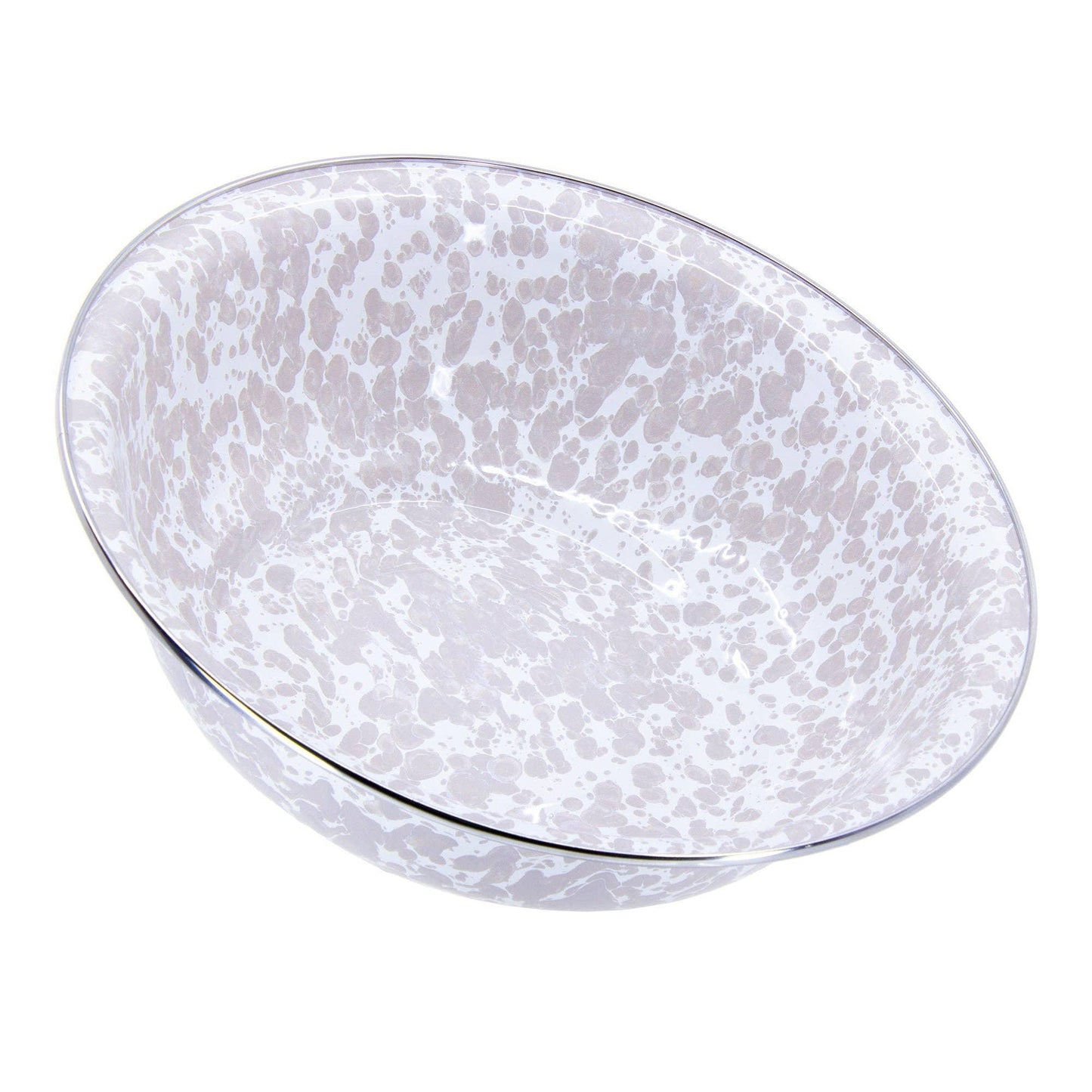 Golden Rabbit Enamelware Swirl Serving Bowl