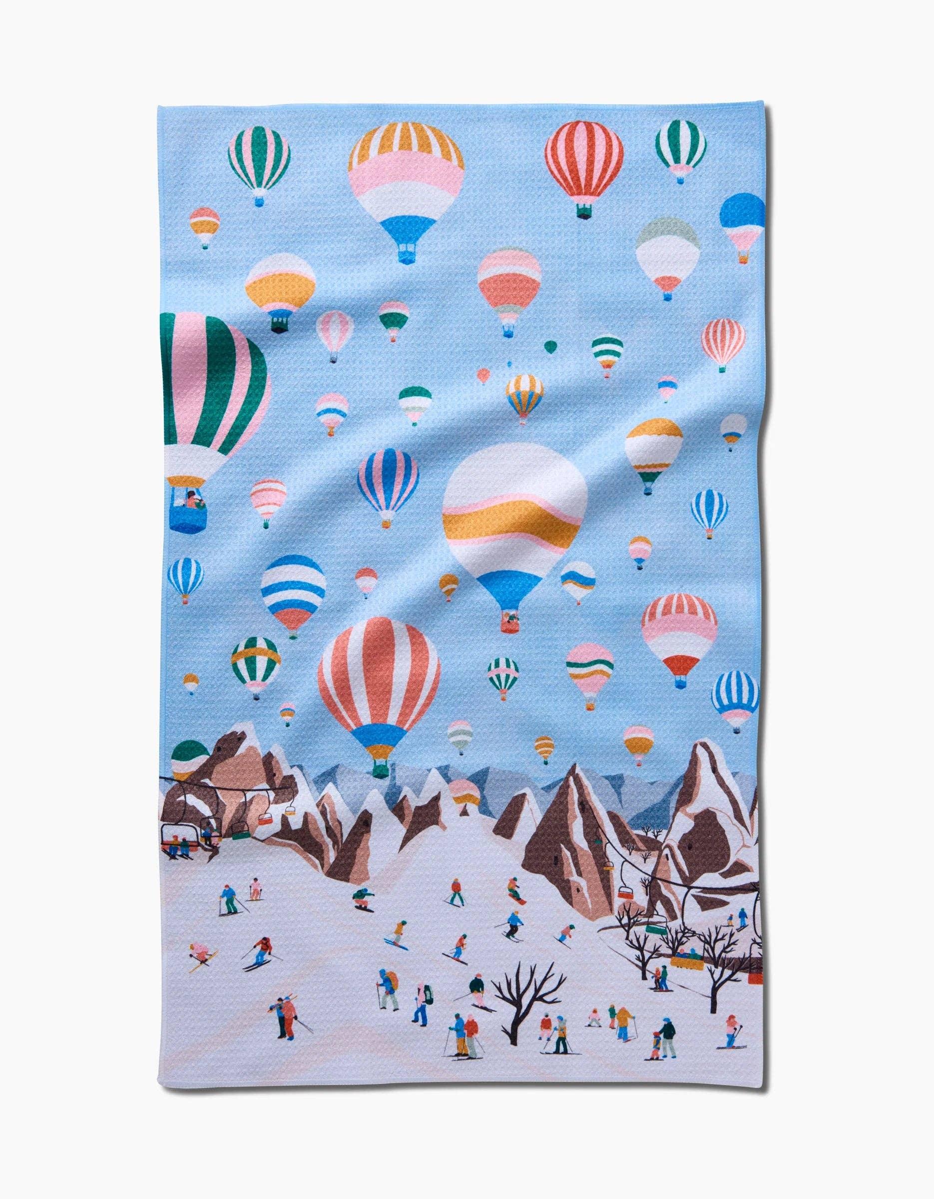 Geometry Hot Air Balloons Tea Towel - Marcel’s Culinary Experience