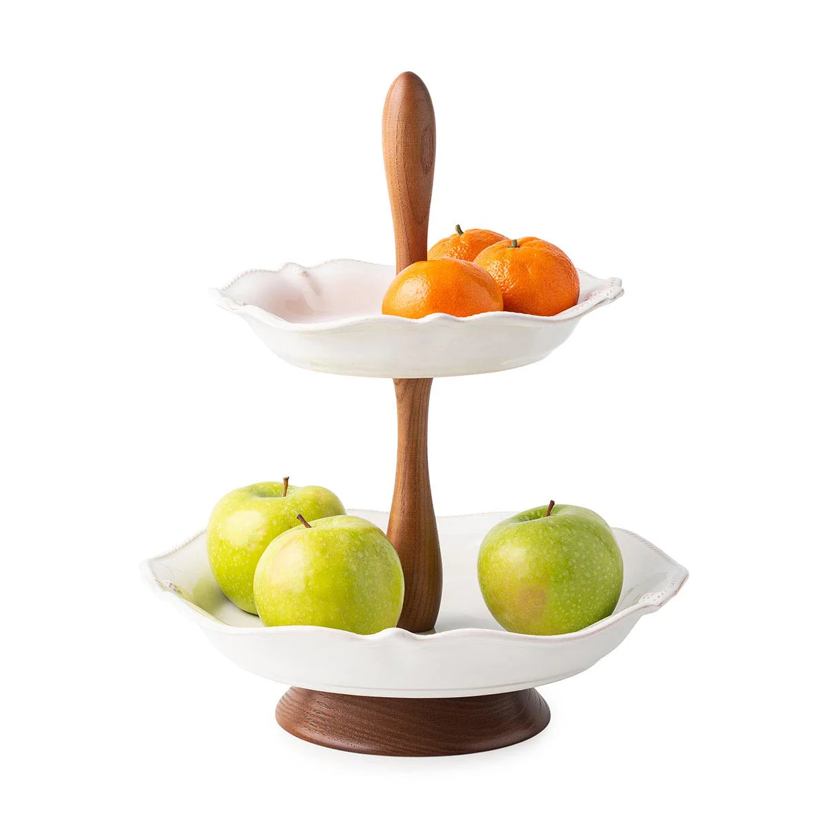 Juliska Berry & Thread Two Tiered Server, Whitewash