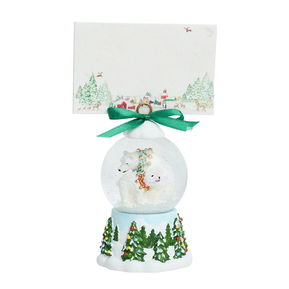 Juliska Berry & Thread North Pole Snow Globe Place Card Holders
