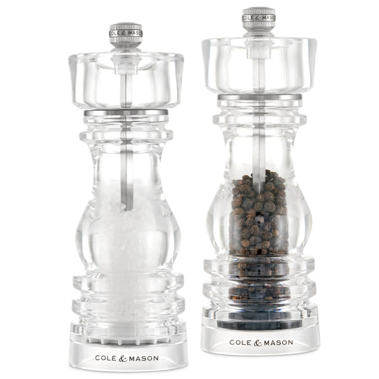 Cole & Mason London Acrylic Salt & Pepper Mills Gift Set - Marcel’s Culinary Experience