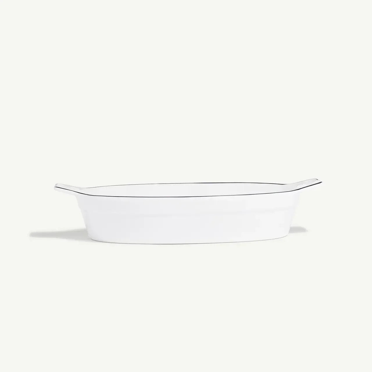Made In 10x6.6" Oval Gratin Dish - Navy Rim - Marcel’s Culinary Experience