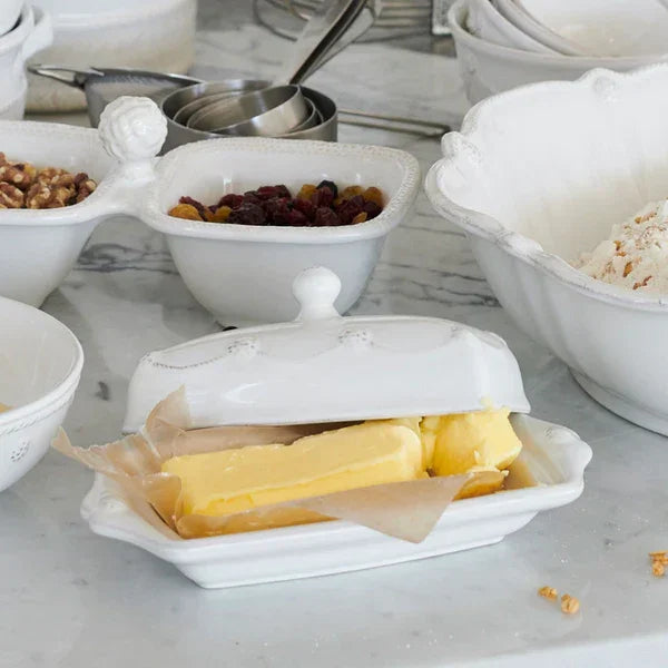 Juliska Berry & Thread Butter Dish - Whitewash - Marcel’s Culinary Experience