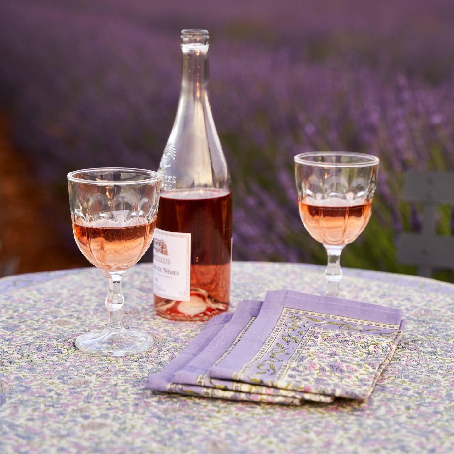 Couleur Nature Lavender Purple French Tablecloths - Marcel’s Culinary Experience
