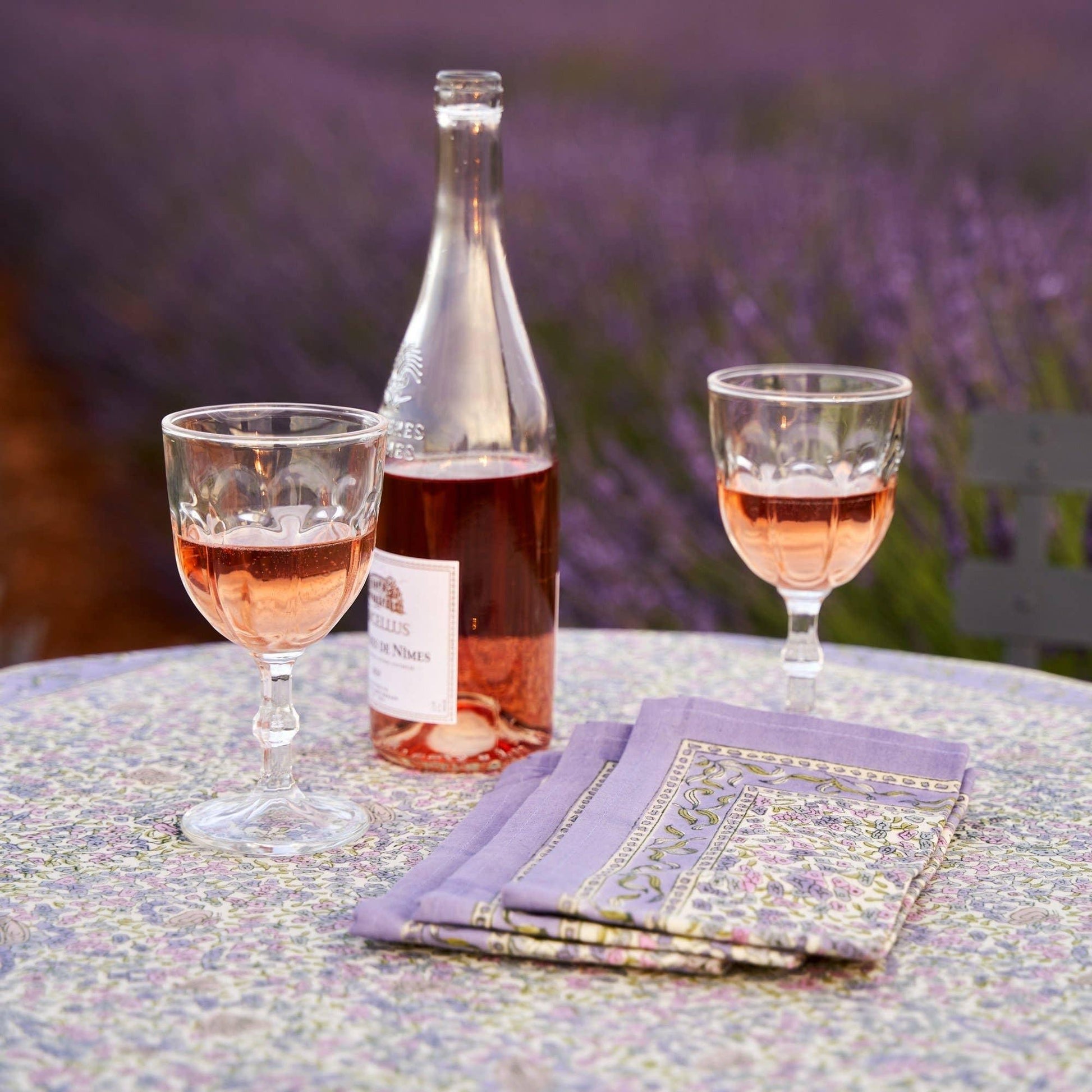 Couleur Nature Lavender Purple French Tablecloths - Marcel’s Culinary Experience