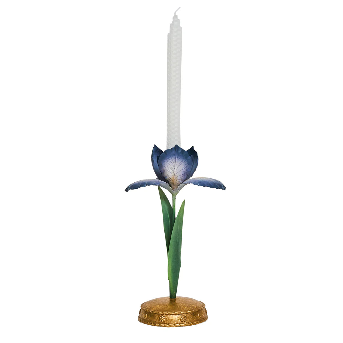 Juliska Meadow Walk Iris Candlestick 9" - Chambray