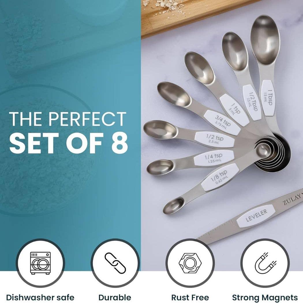 Stackable Magnetic Spoons Set of 8