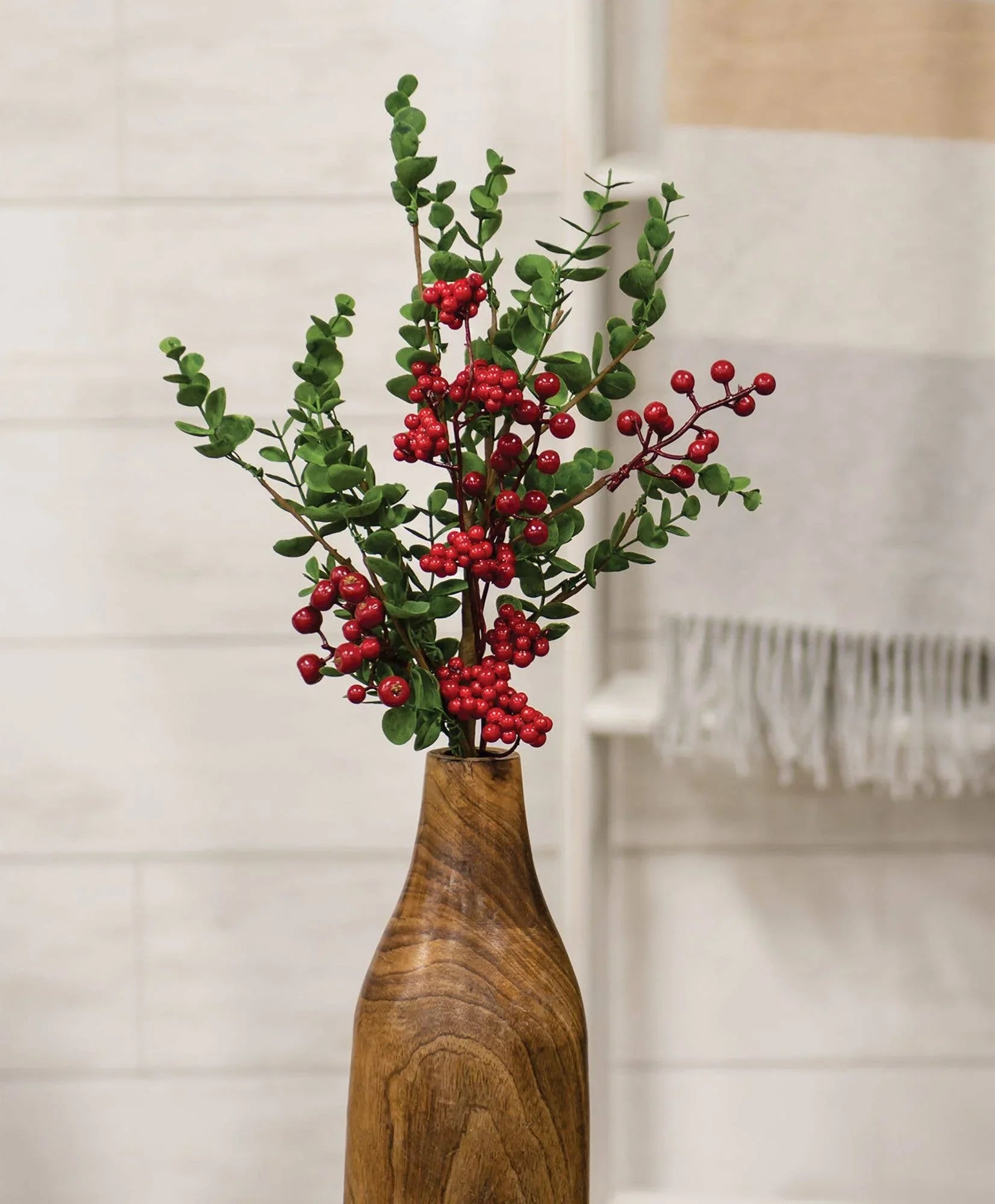 Hunter's Glen Berries & Eucalyptus Pick, 21" - Marcel’s Culinary Experience