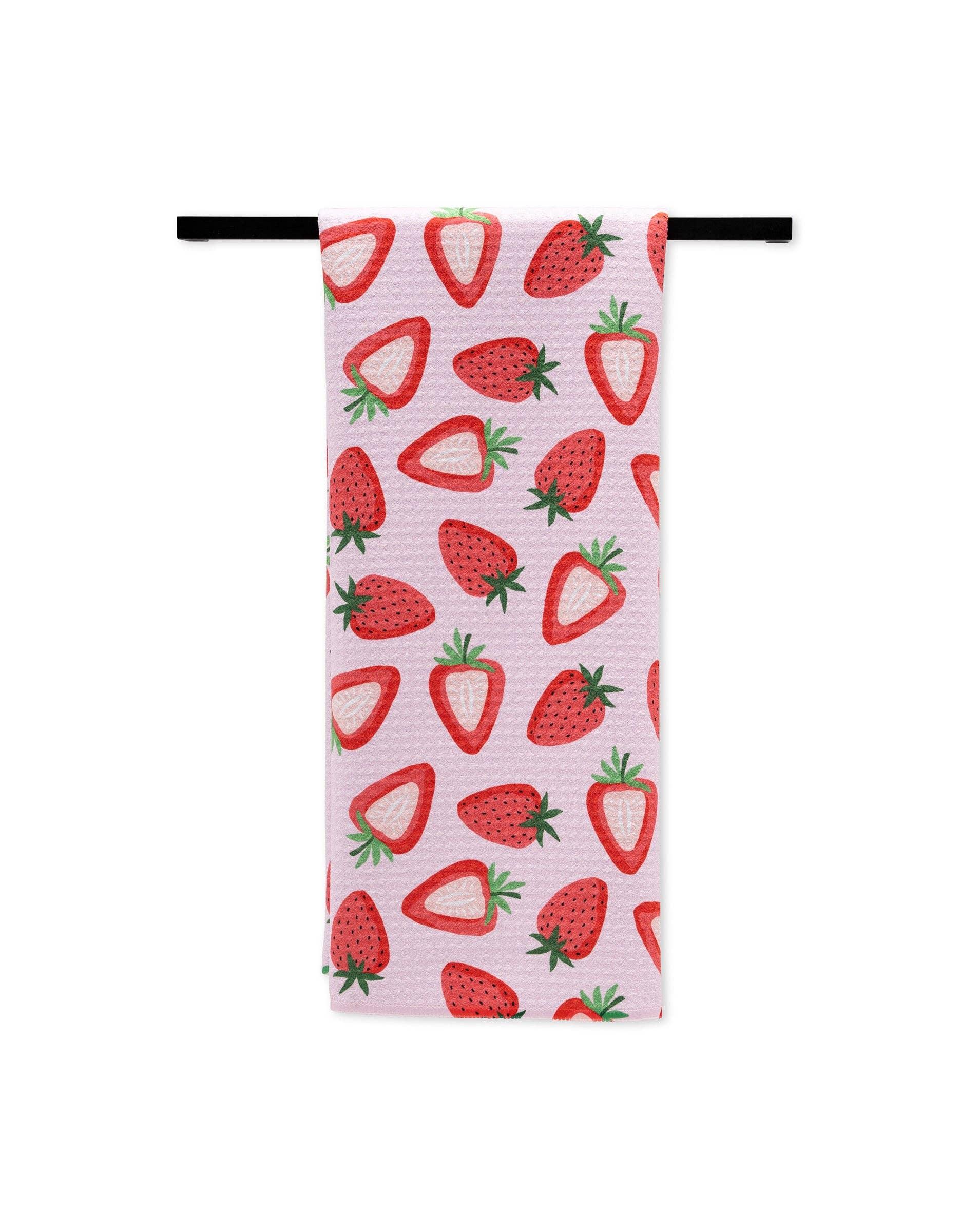 Geometry Sweet Strawberry Tea Towel - Marcel’s Culinary Experience