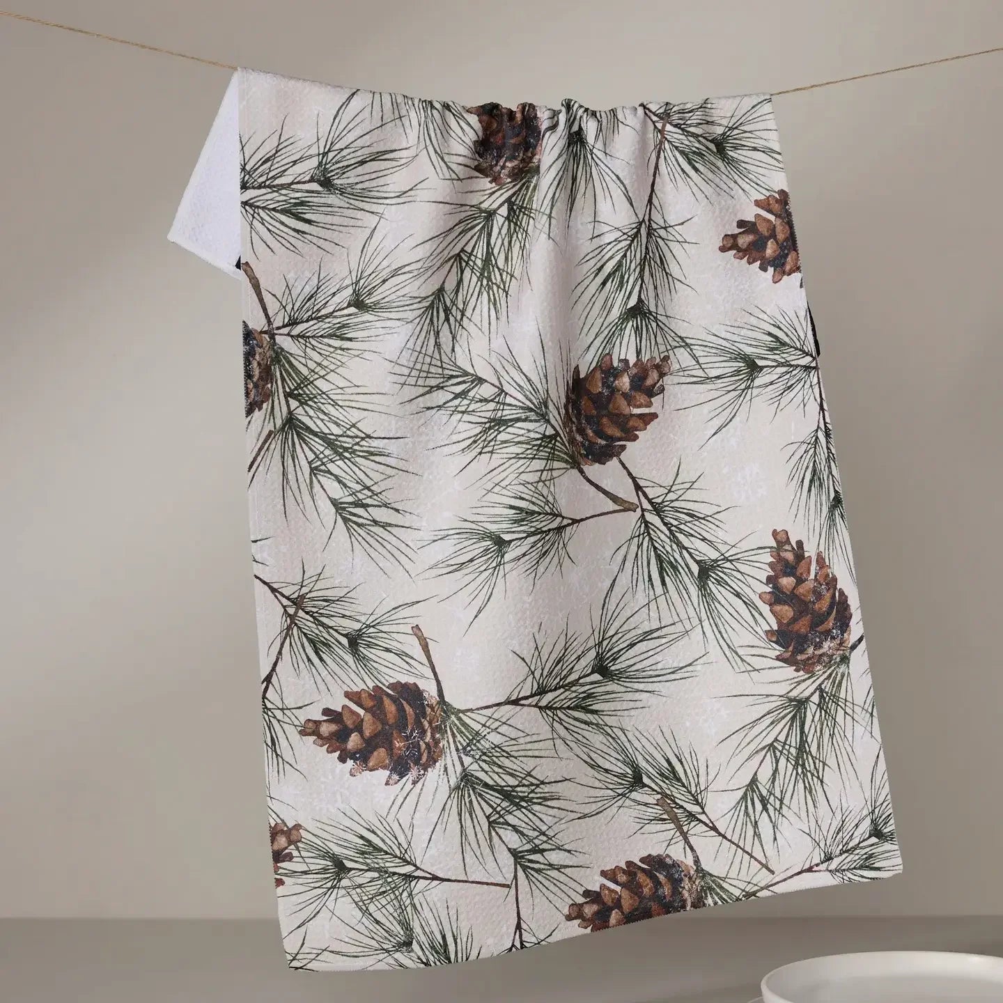 Geometry Evergreen Frost Tea Towel - Marcel’s Culinary Experience