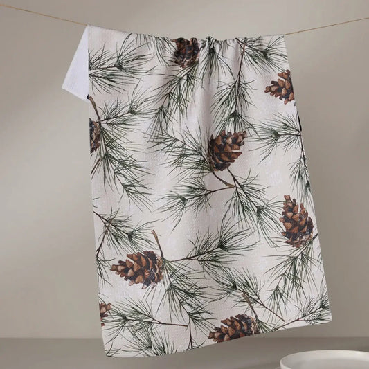 Geometry Evergreen Frost Tea Towel - Marcel’s Culinary Experience