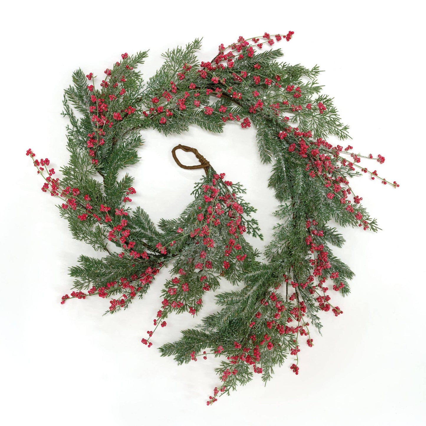 Sparkling Red Berries & Mixed Greens Garland, 5ft - Marcel’s Culinary Experience
