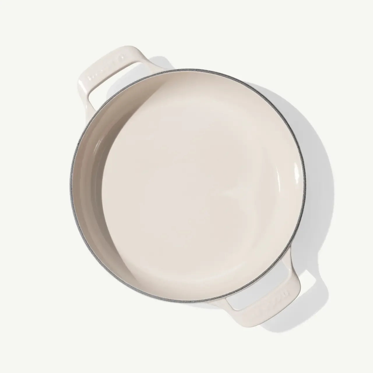 Made In Antique White Enameled Cast Iron Braiser -3.5 Qt - Marcel’s Culinary Experience