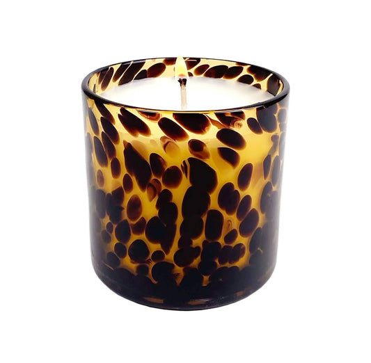 Fig & Aged Oak Amber Tortoise Soy Blend Candle